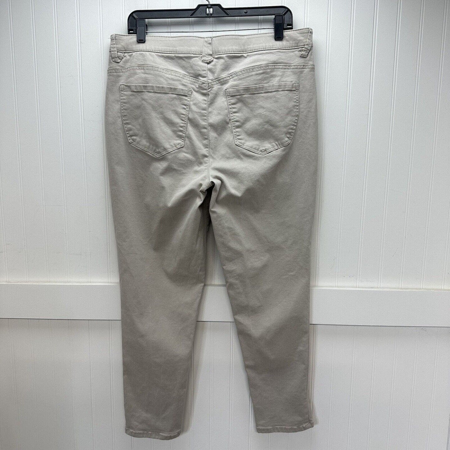 Democracy Jeans 14 Ab Solution Skinny Ankle Beige Women Stretch Denim Booty Lift