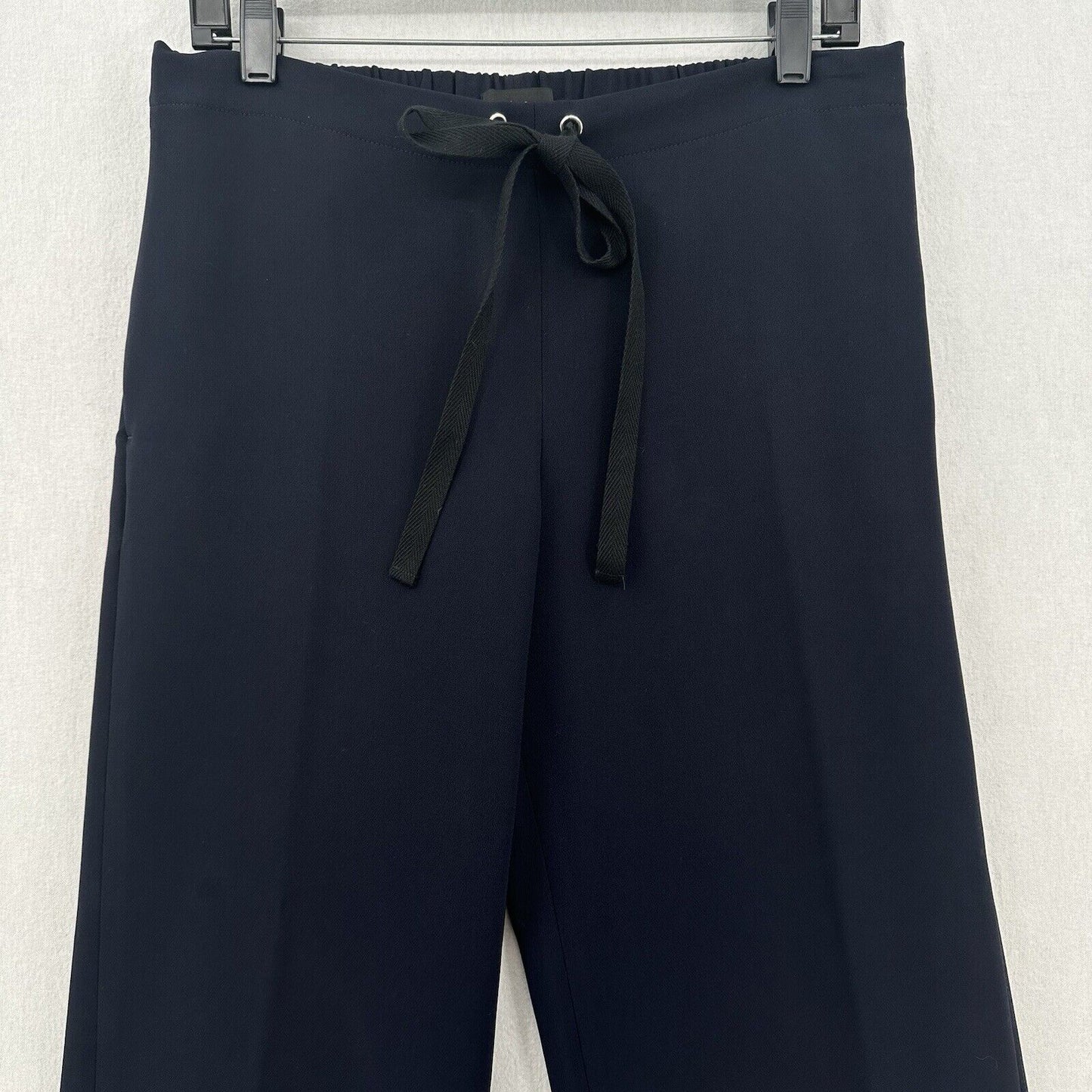 Theory Pants Womens Small Winszlee Admiral Wide Leg Navy Blue Minimal Career EUC