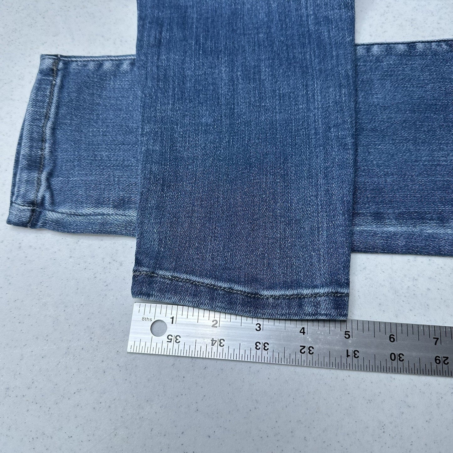 Kancan Jeans Womens 11 29 High Rise Super Skinny Blue Stretch Denim Distress NEW