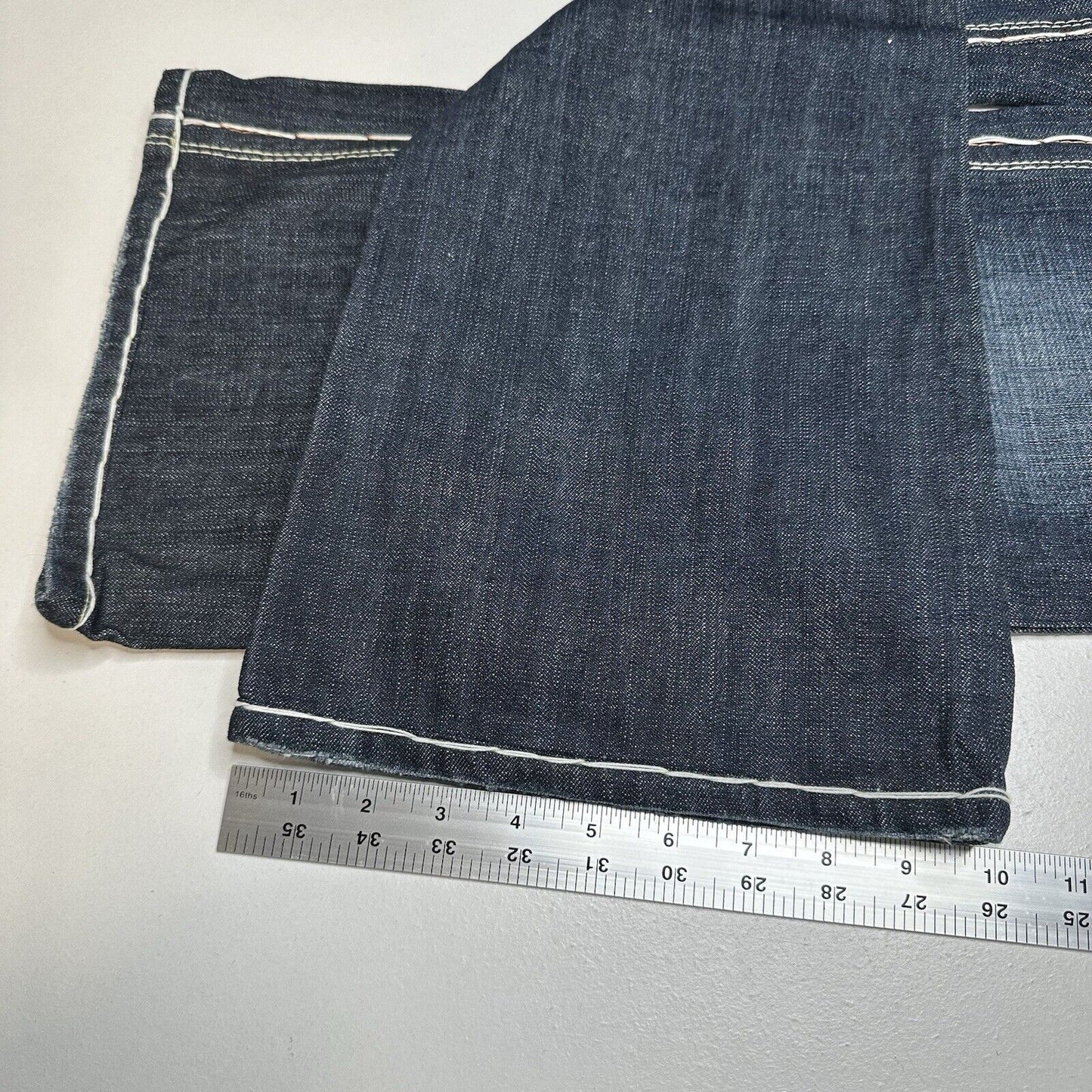 Laguna Beach Jeans Mens 33 Blue Relaxed Loose Straight Denim Skulls Y2K Grunge