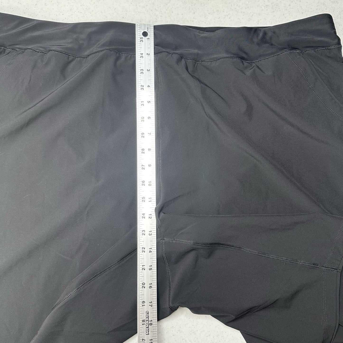 Lands End Swimwear Womens 26W Black Board Shorts w/Panty 11" Bermuda Beach NWOT
