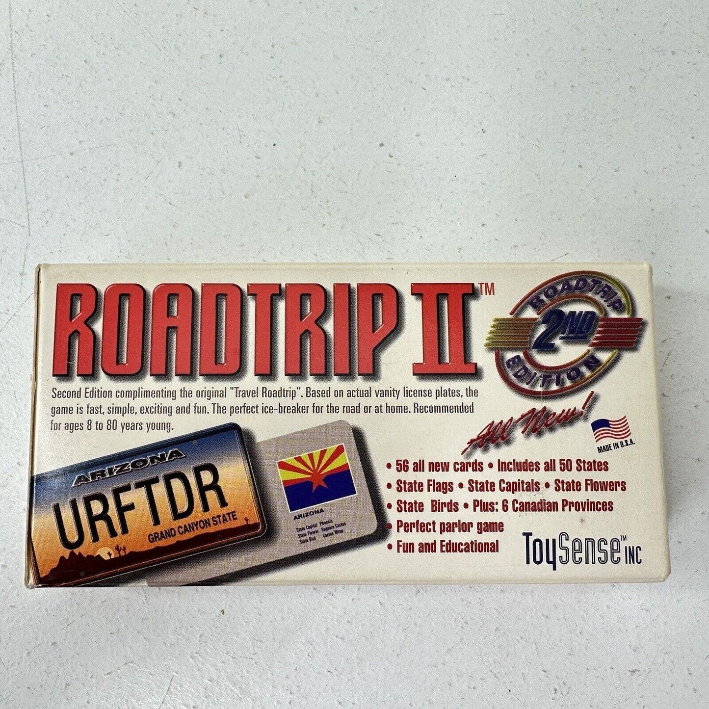 Roadtrip II Vanity License Plate Number Guessing Game Complete ToySense 1996