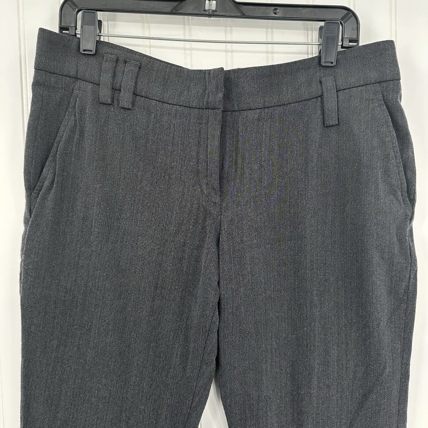Gunex Wool Pants Womens US 12 Straight Trouser Dark Gray Wool Blend Italy EUC