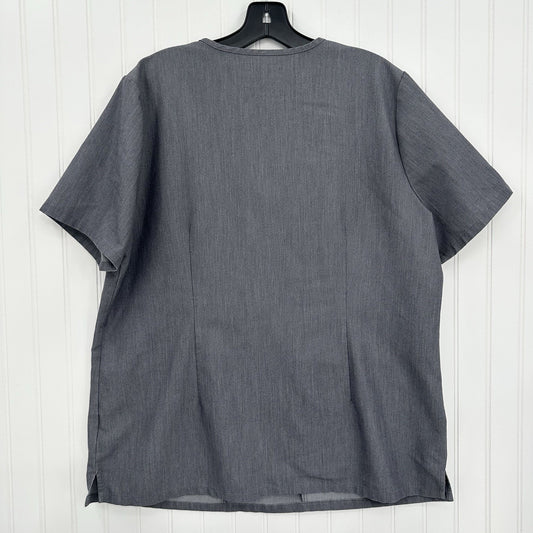 FIGS Scrub Top Womens XL Casma Technical Collection Graphite Gray Uniform Work