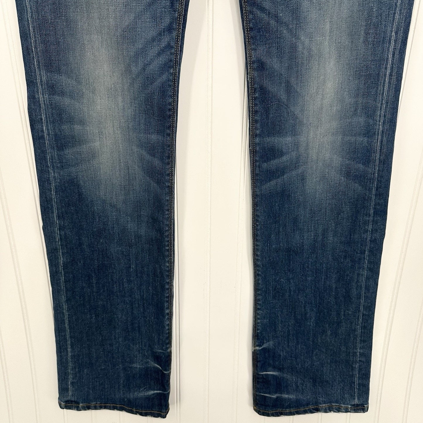 Dont Cry Milan Jeans Womens 12* Long Slim Bootcut Denim Western Cowboy *Flaws