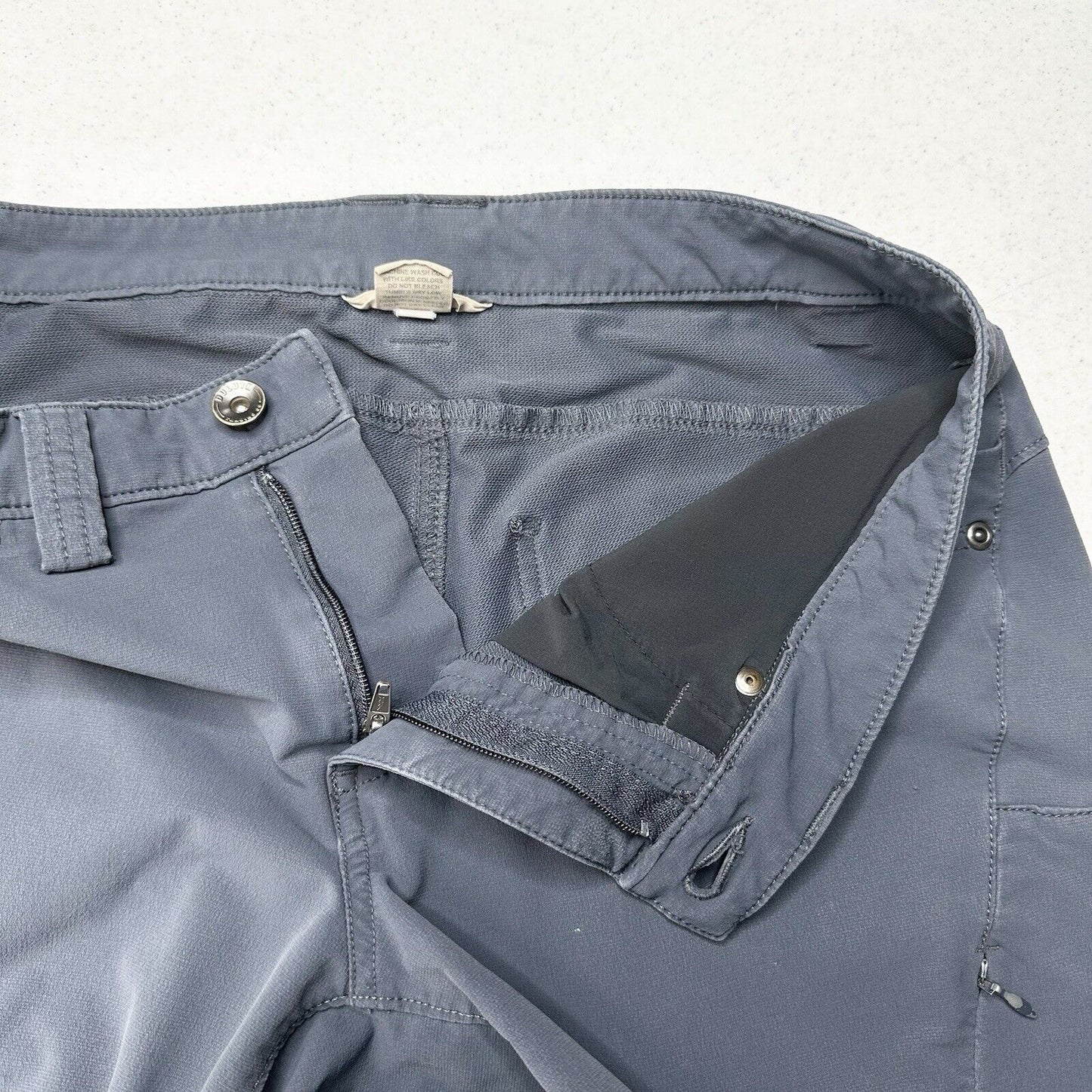 Duluth Trading Pants Womens 8 Flexpedition Bootcut Gray Hiking Gorpcore *Flaws