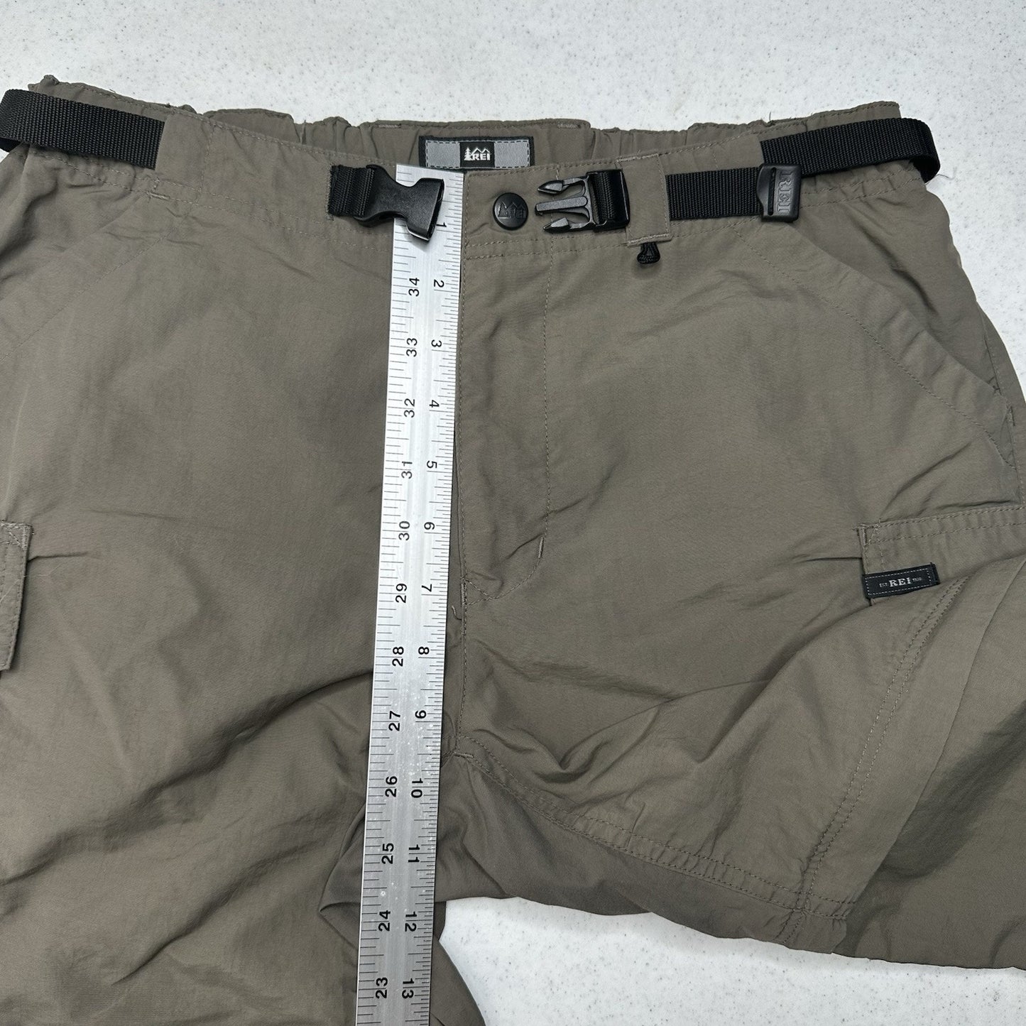 REI Pants Womens 8 Convertible Cargo Hiking Zip Off Shorts Nylon UPF Quick Dry