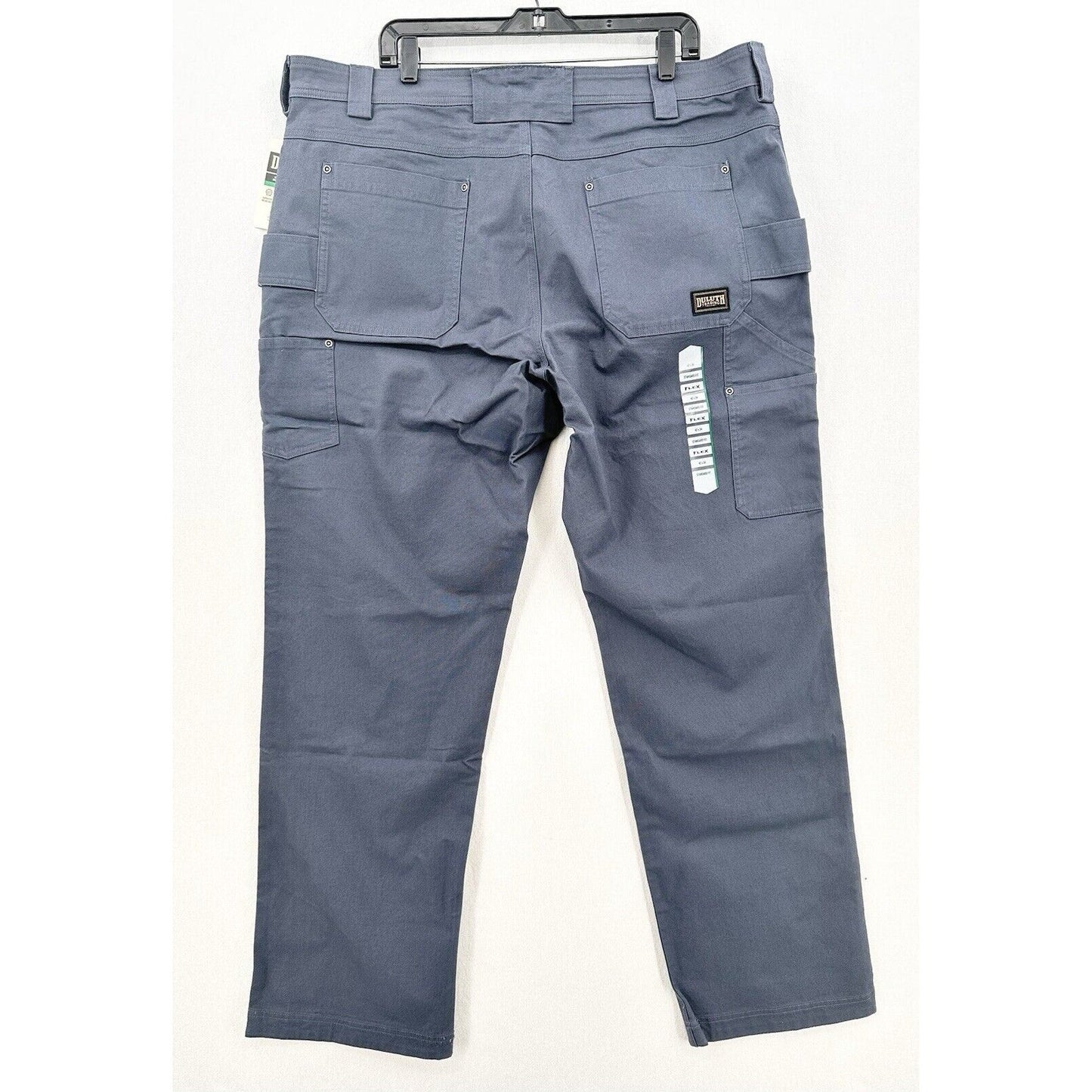 Duluth Trading Pants Mens 42x34 Flex Fire Hose Carpenter Standard Fit Gray NEW