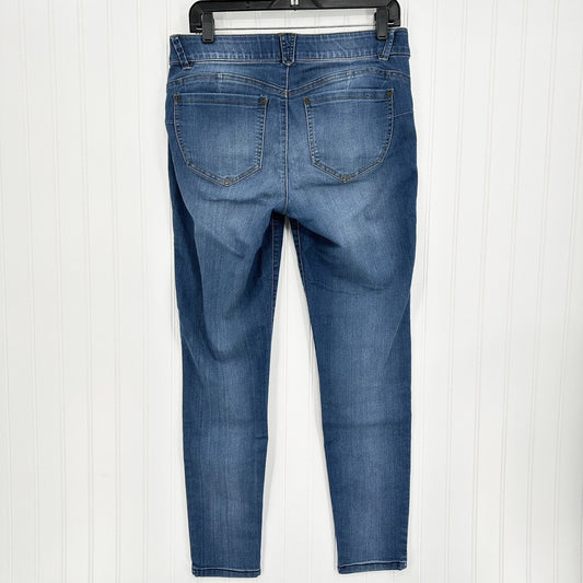 Democracy Jeans Womens 10 Skinny Ab Solution Blue Stretch Denim Tummy Control