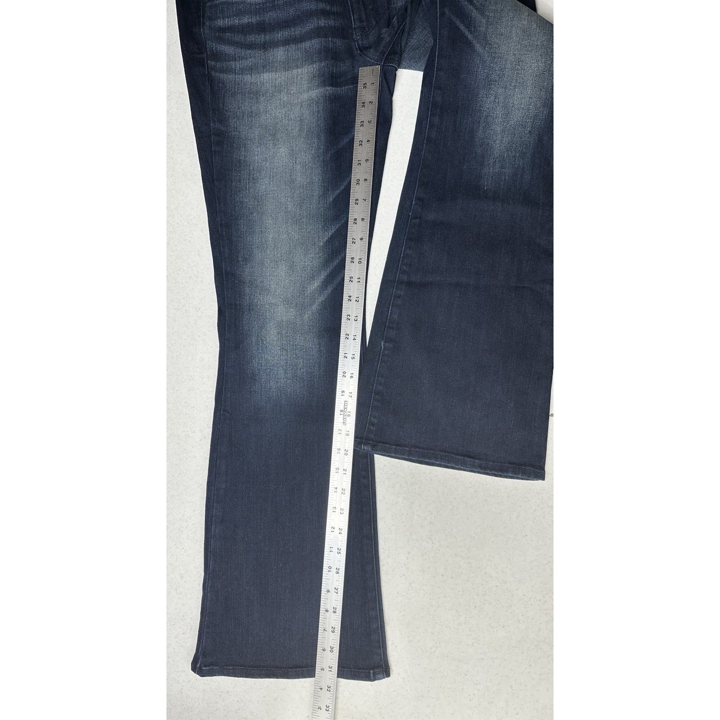American Eagle Jeans Womens 14 Kick Boot Blue Denim Rodeo Cowboy Western NEW