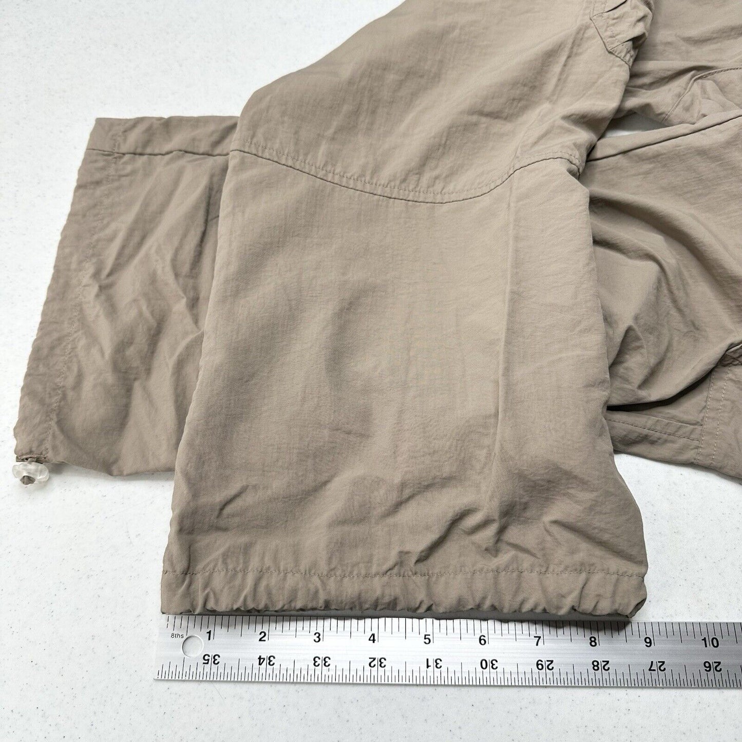 Lucy Activewear Pants Womens 6 Cargo Crop Brown Hiking Gorpcore Trail Cinch Hems