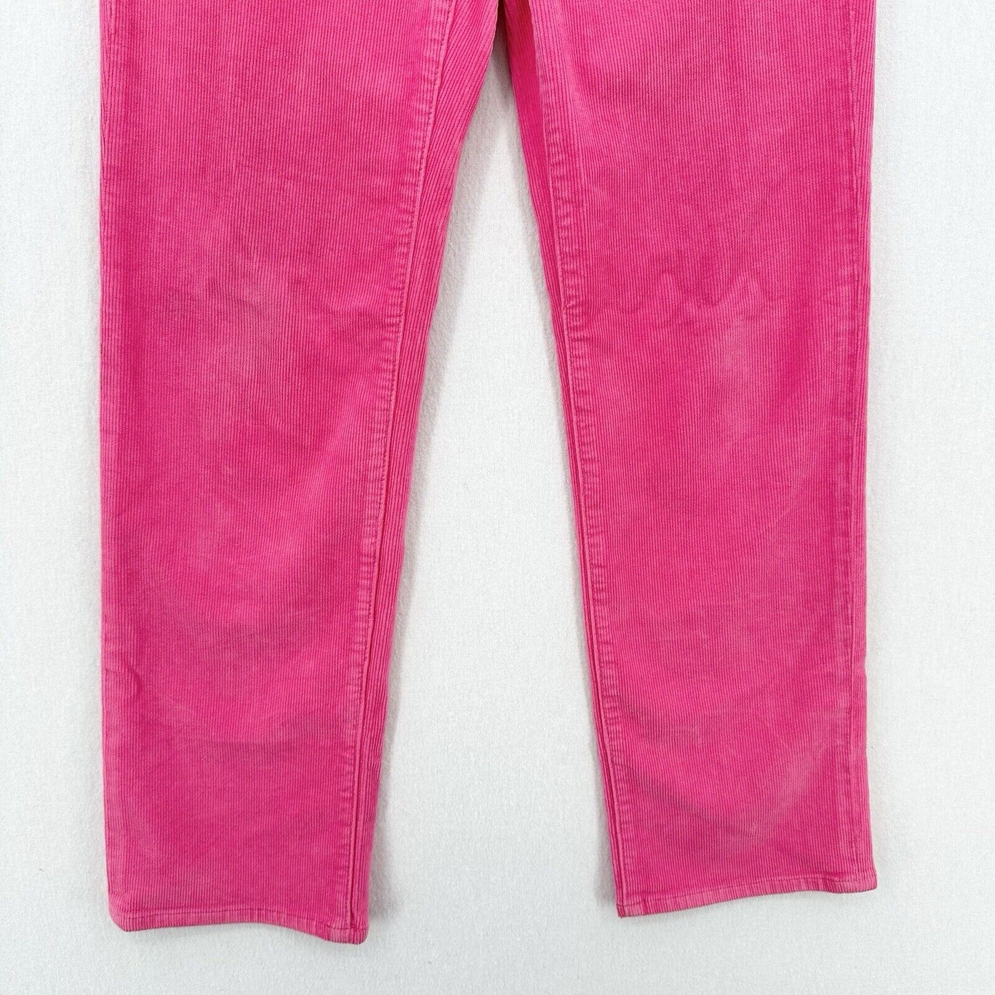 Rollas Corduroy Jeans 26 Original Straight Hot Pink Hi Rise Preppy Barbie *Flaw