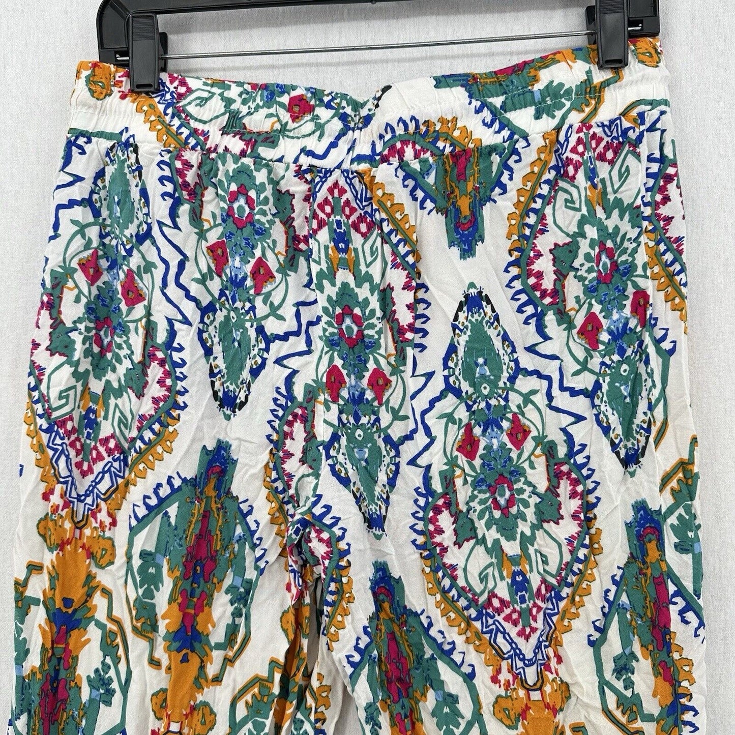 Christian Siriano Pants Womens Medium Straight Leg Pull On Tribal Aztec Beach