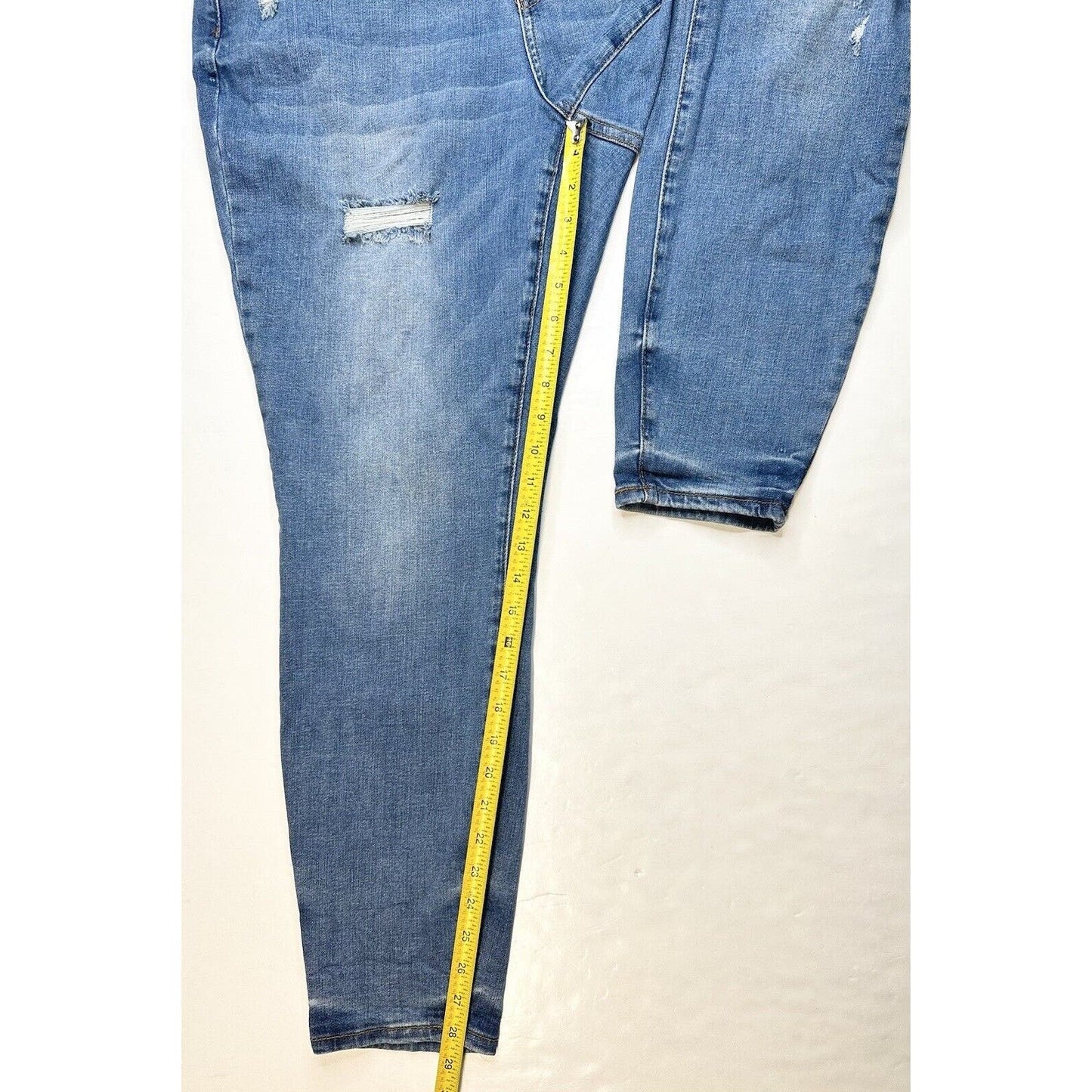 Judy Blue Jeans Womens 16W Skinny High Waist Stretch Denim Rainbow Embroidery