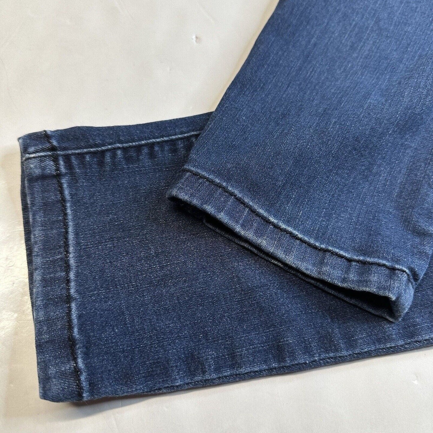 Democracy Jeans 8 Skinny Ab Solution Blue Stretch Denim Distressed Tummy Control