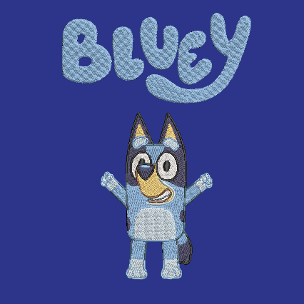 Bluey Embroidered TODDLER Unisex Crewneck Sweatshirt Dog Cartoon
