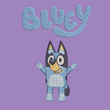 Bluey Embroidered TODDLER Unisex Crewneck Sweatshirt Dog Cartoon