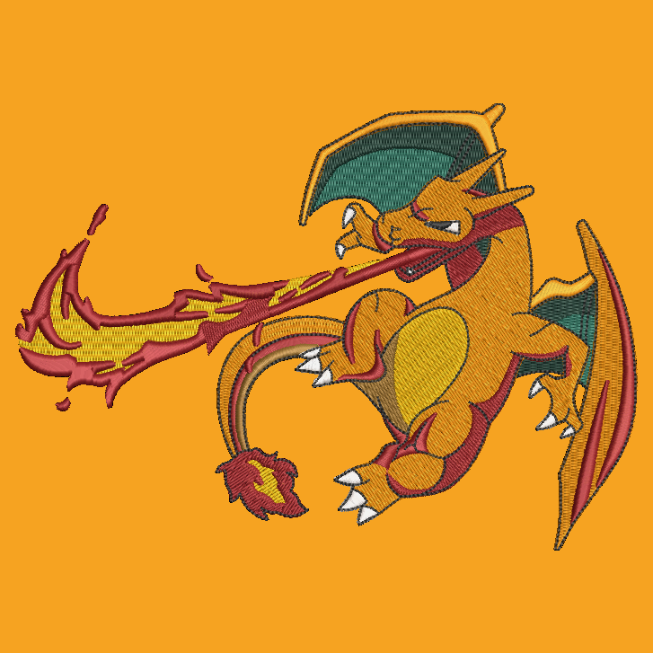 Pokemon Charizard Embroidered YOUTH Hoodie / Crewneck Sweatshirt Kids Boy Girl Unisex