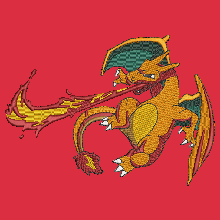Pokemon Charizard Embroidered TODDLER Crewneck Sweatshirt Swoosh