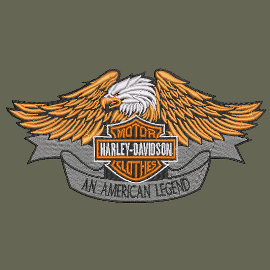 Harley Davidson Embroidered ADULT Hoodie / Crewneck Sweatshirt Unisex Eagle Biker Motorcycle