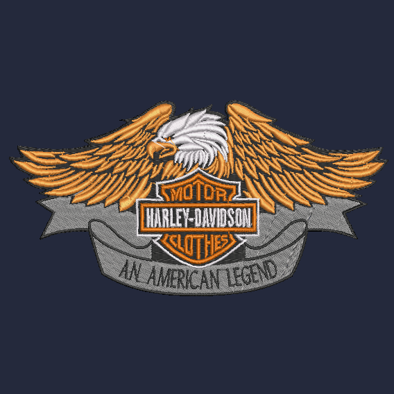 Harley Davidson Sweatshirt TODDLER Embroidered Crewneck Biker Eagle Motorcycle