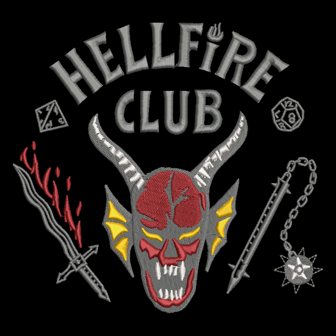 Stranger Things Hellfire Club Embroidered TODDLER Crewneck Sweatshirt Dungeons Dragons