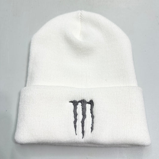 Monster Beanie Embroidered Black White Zero Stocking Hat Gift