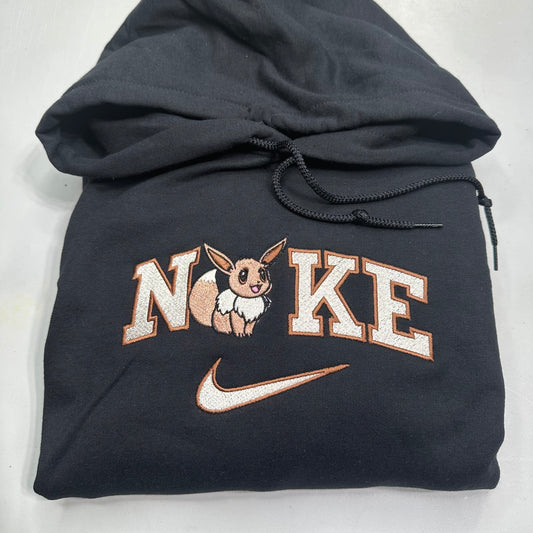 Nike Pokemon Eevee Embroidered YOUTH Hoodie / Crewneck Sweatshirt Kids Boy Girl Unisex