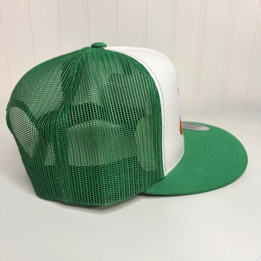 YP Classics Dekalb Seed Inspired Trucker Hat Embroidered Snapback Green White Unisex Farm