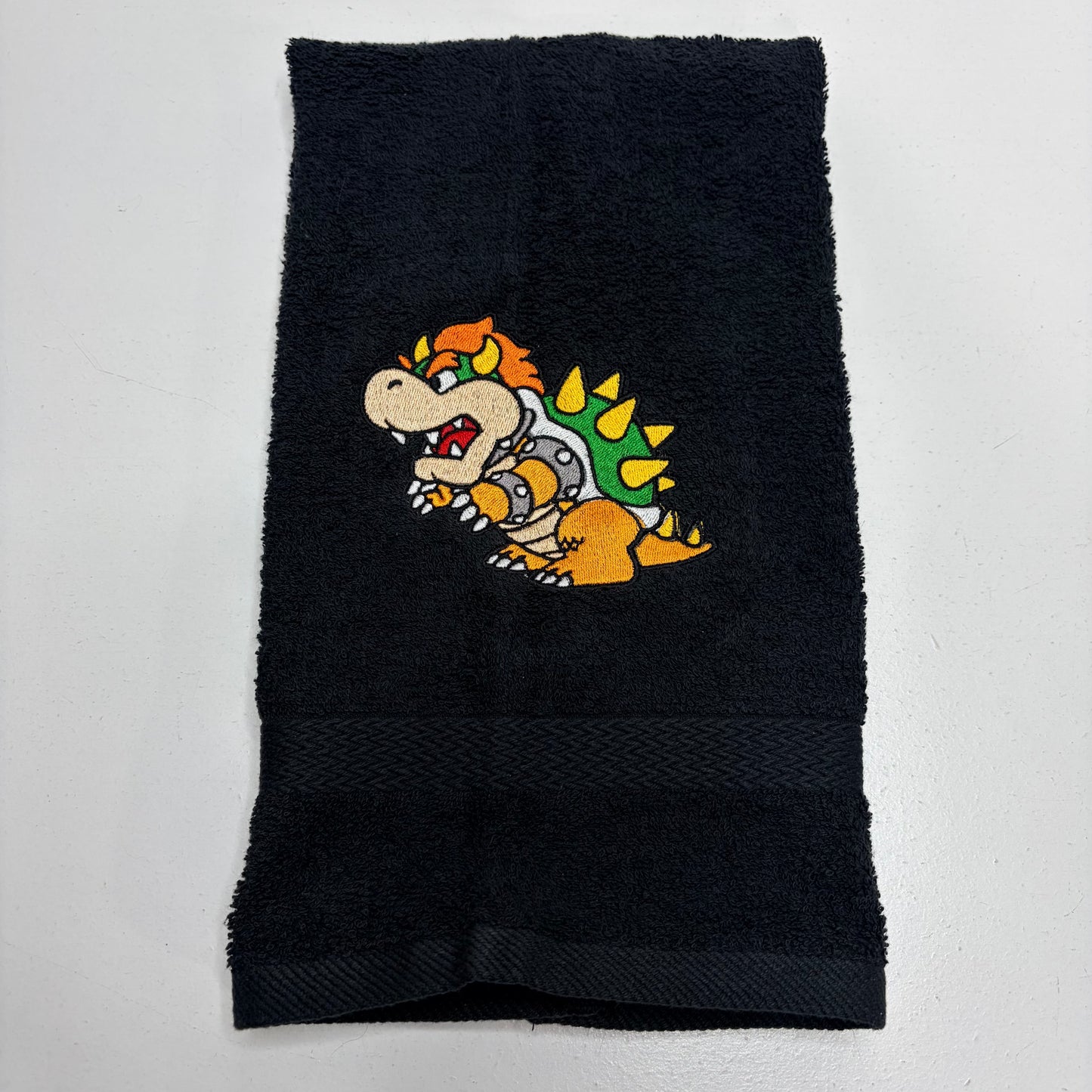 Mario Bros Towels Embroidered Hand Towel Bathroom Home Video Game Decor Luigi Bowser Yoshi Princess Peach