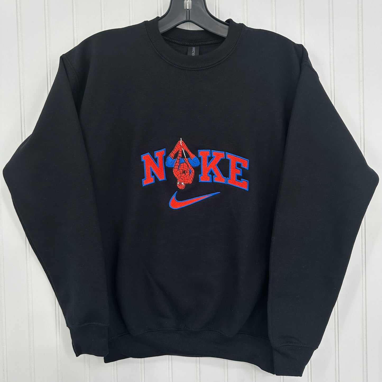 Nike Spiderman Embroidered YOUTH Sweatshirt Kids Boy Girl Unisex Crewneck