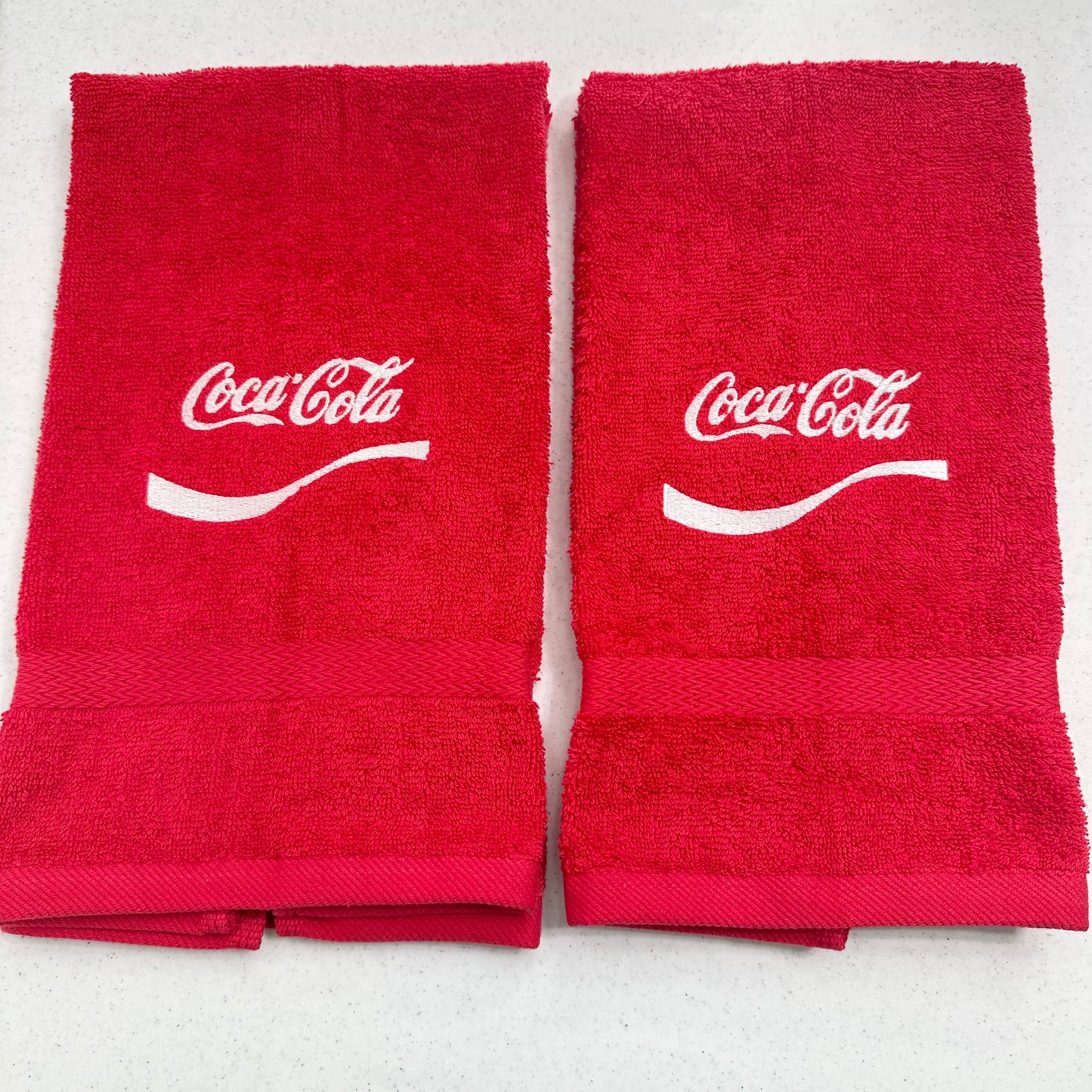 Coca Cola Towels Embroidered Hand Towel Set Red Black Bathroom Home Decor