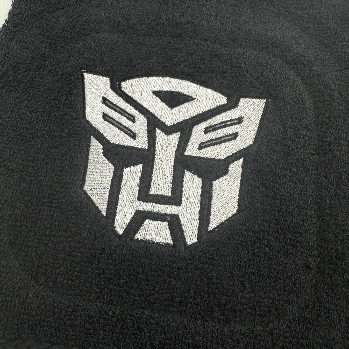 Transformers Towels Embroidered Autobots Hand Towel Set Bathroom Decor Robots