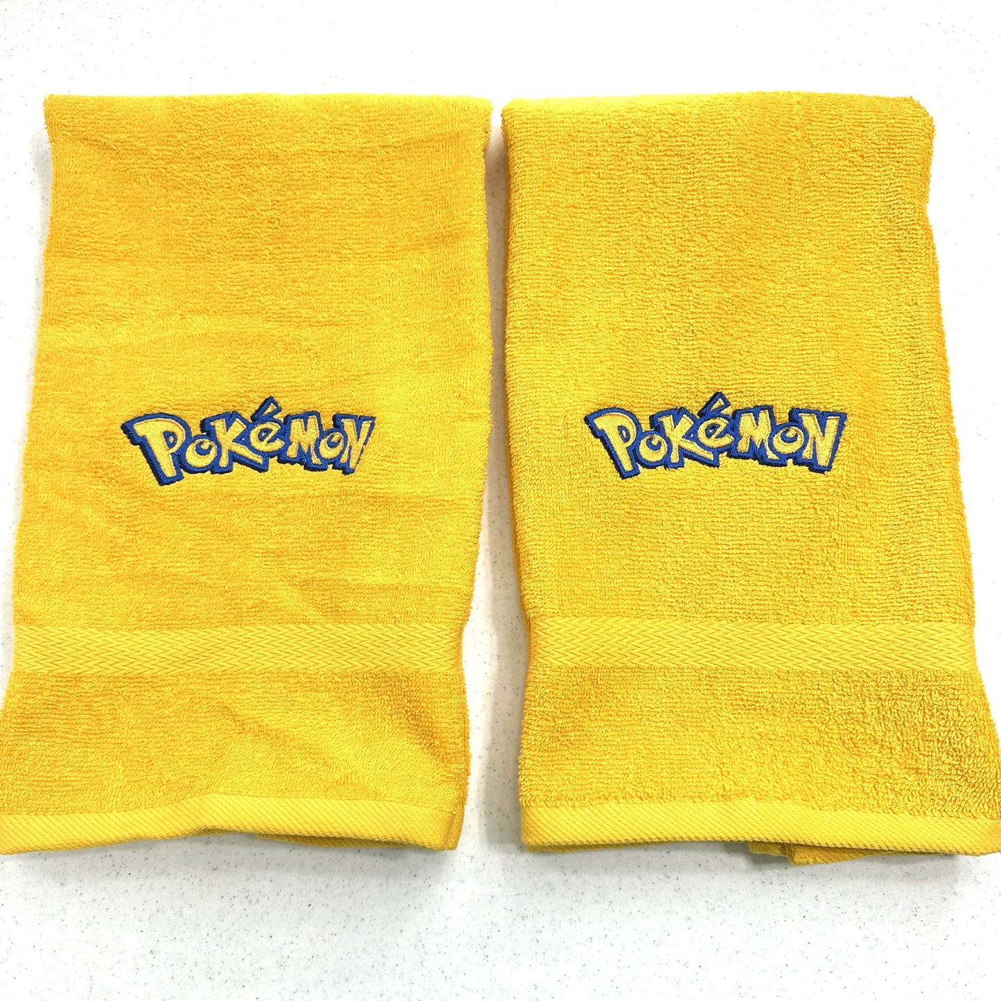 Pokemon Towels Embroidered Hand Towel Set Bathroom Decor