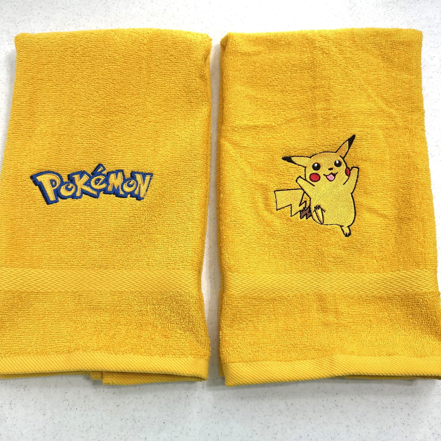 Pokemon Towels Embroidered Hand Towel Set Bathroom Decor