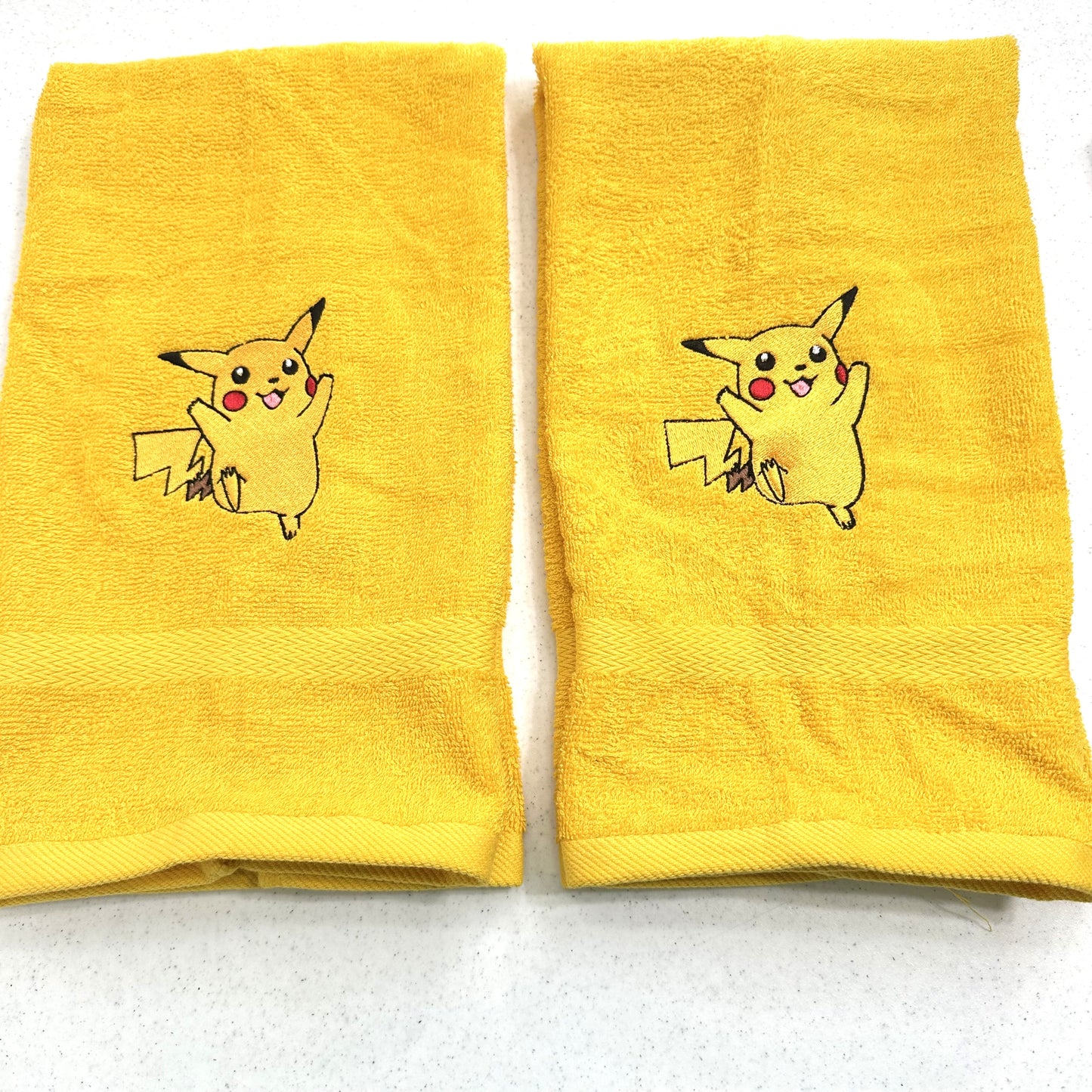 Pokemon Towels Embroidered Hand Towel Set Bathroom Decor
