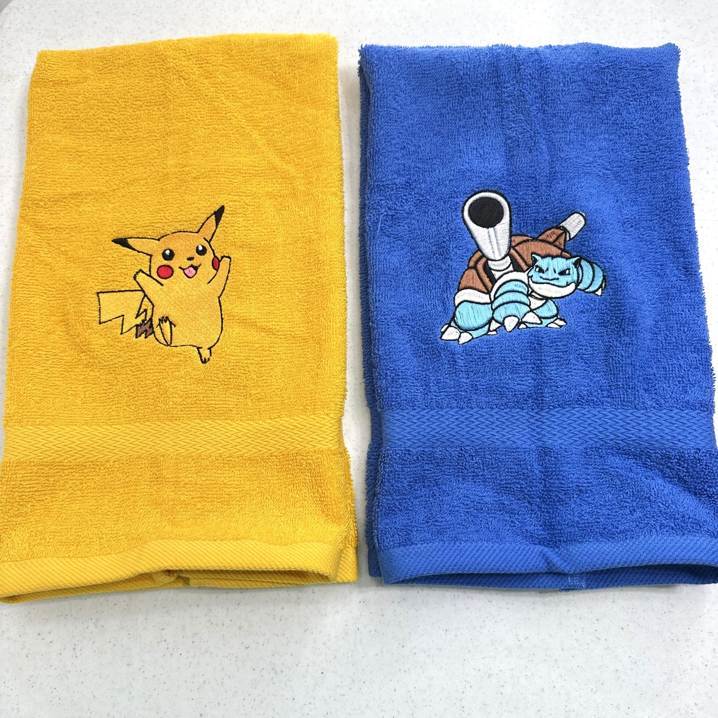 Pokemon Towels Embroidered Hand Towel Set Bathroom Decor
