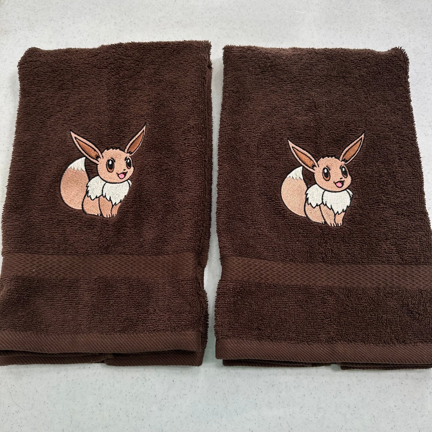 Pokemon Towels Embroidered Hand Towel Set Bathroom Decor