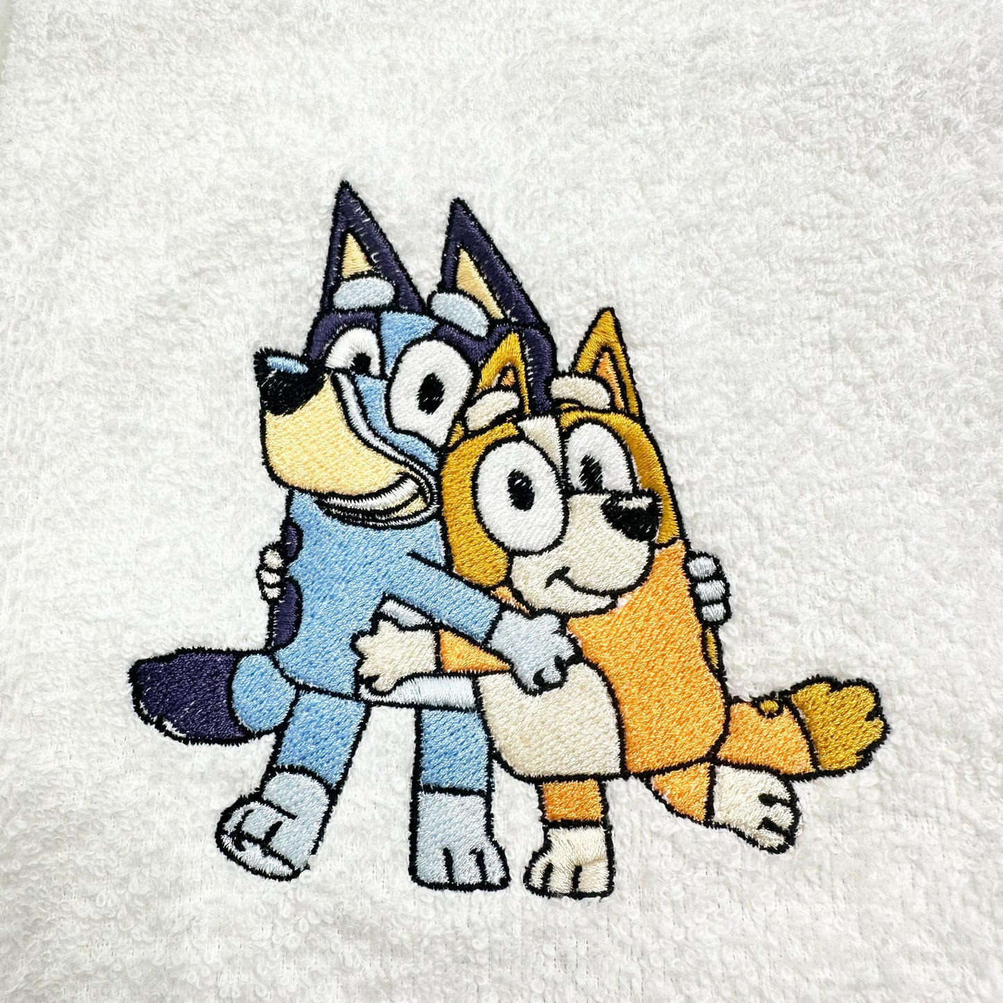 Bluey Towels Embroidered Hand Towel Set Cute Bingo Dog Bathroom Decor