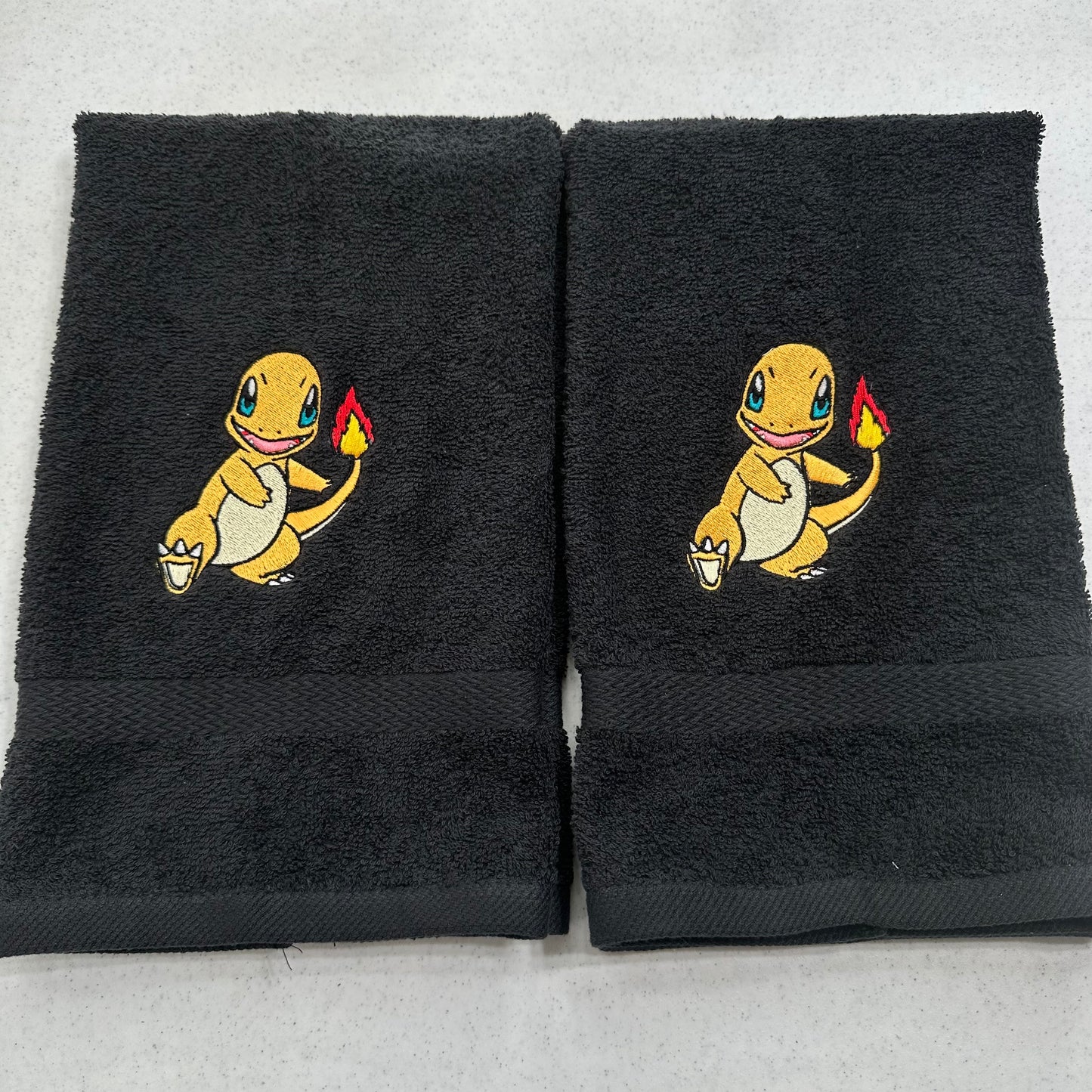 Pokemon Towels Embroidered Hand Towel Set Bathroom Decor