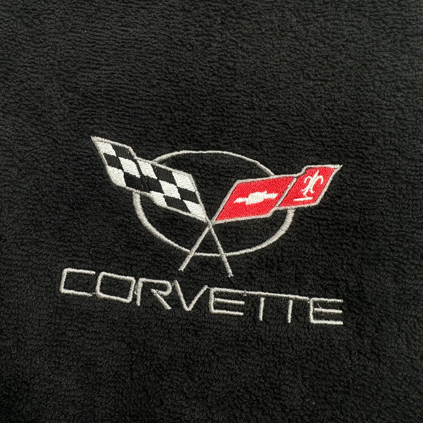 Chevy Corvette Towels Embroidered Hand Towel Set C5 C6 Vette Bathroom Home Decor