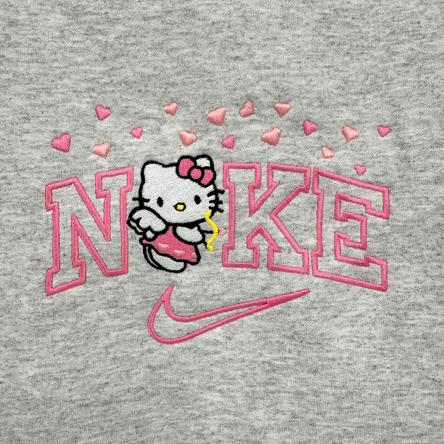 Nike Hello Kitty Hearts Sweatshirt Embroidered TODDLER Crewneck Cat Anime Girly Cozy Gift