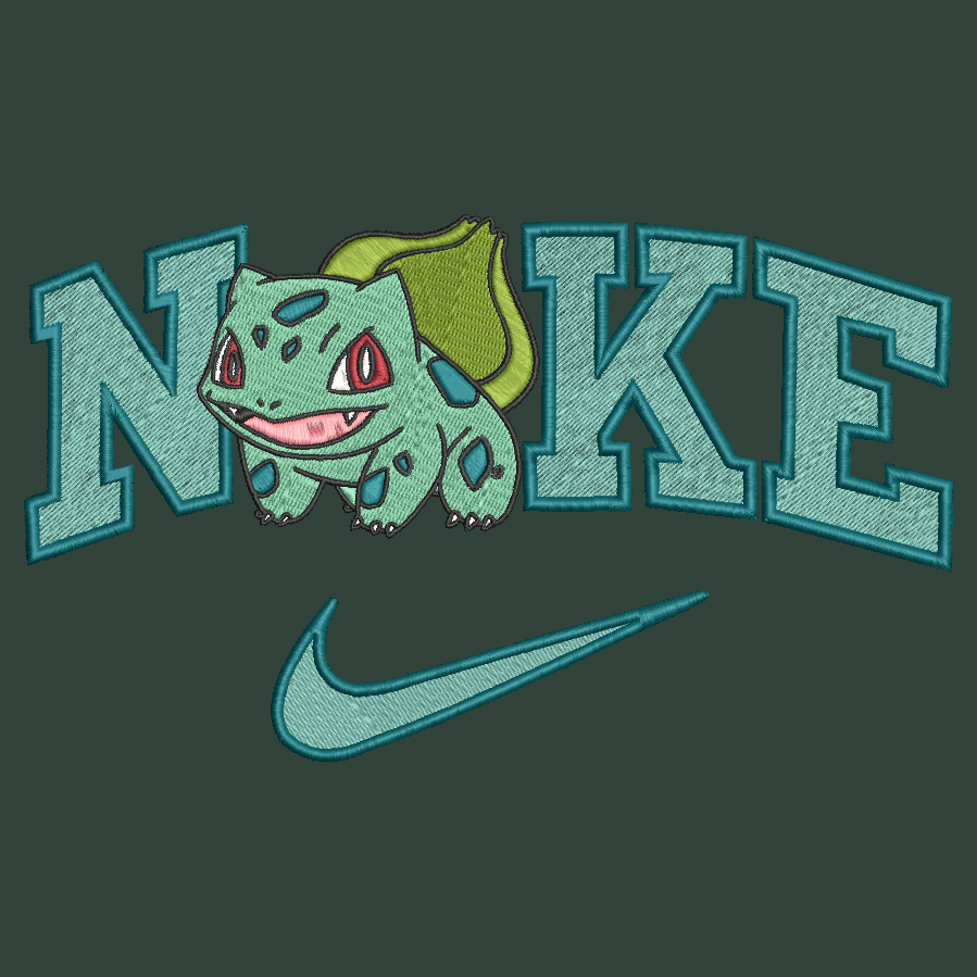 Nike Pokemon Bulbasaur Embroidered Adult Unisex Crewneck Sweatshirt