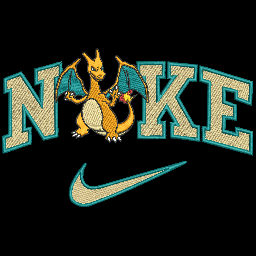Nike Pokemon Charizard Embroidered Adult Unisex Crewneck Sweatshirt