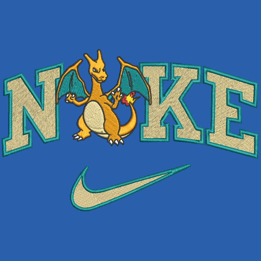 Nike Pokemon Charizard Embroidered Adult Unisex Crewneck Sweatshirt