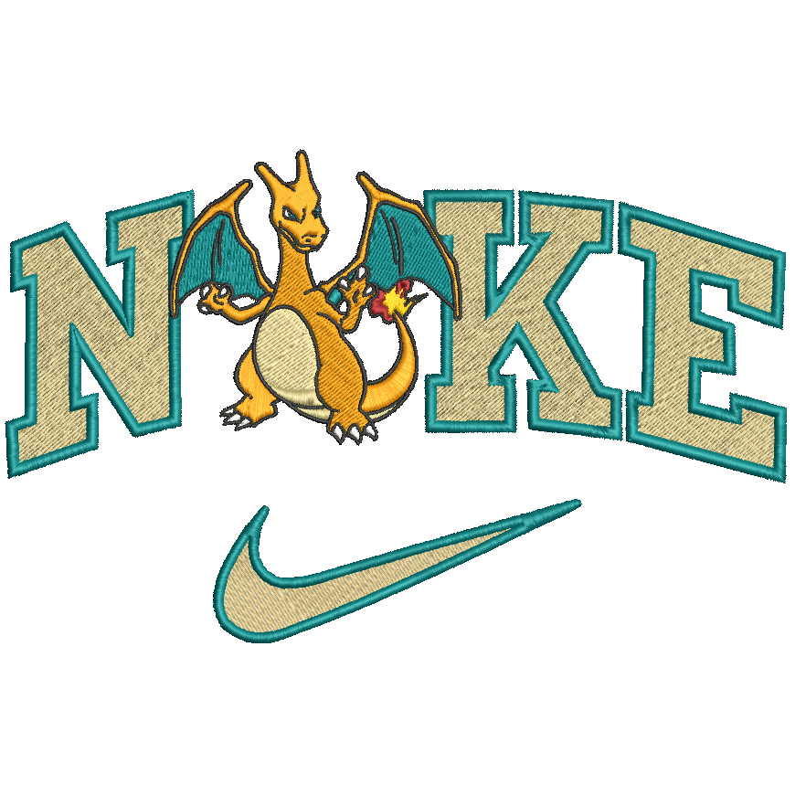 Nike Pokemon Charizard Embroidered Adult Unisex Crewneck Sweatshirt