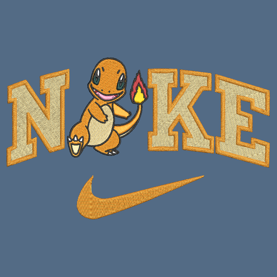 Nike Pokemon Charmander Embroidered Adult Unisex Crewneck Sweatshirt