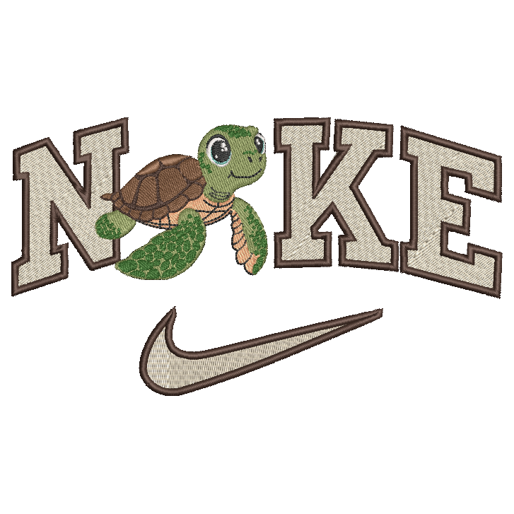 Nike Turtle Embroidered TODDLER Crewneck Sweatshirt Cute Animal Lover Gift