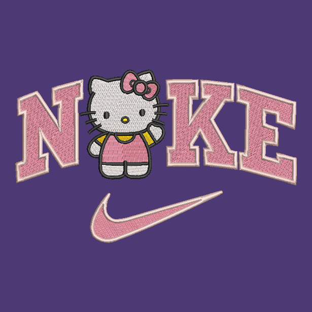 Nike Hello Kitty Embroidered Adult Unisex Crewneck Sweatshirt