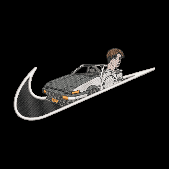 Nike Initial D Takumi Embroidered Adult Unisex Crewneck Sweatshirt AE86 Racing Anime